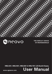 AG Neovo HMQ-4301 User Manual