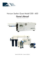 Horizon Reverse Osmosis Seafari Quest Compact 400 Owner's Manual