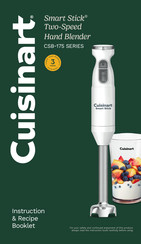 Cuisinart Smart Stick CSB-175P1 Instruction/Recipe Booklet