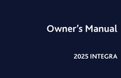 Honda INTEGRA 2025 Owner's Manual