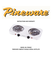 Pineware PDSH02 Instructions And Warranty