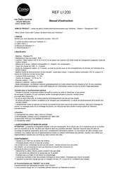 Corep LI 200 Instruction Manual