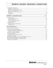 Extrel Max300-LG Installation Manual