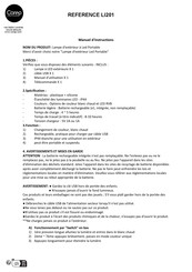 Corep LI201 Instruction Manual