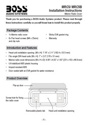 Boss Audio Systems MRC5B Installation Instructions