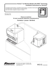 Follett Horizon HMF1650RHS Installation Instructions Manual