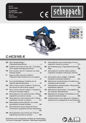 Scheppach C-HCS165-X Translation Of The Original Operating Instructions