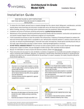 Hydrel Tierra IGF6 Installation Manual