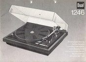 Dual 1246 Operating Instructions Manual