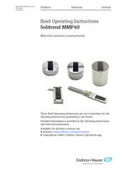 Endress+Hauser Solitrend MMP40 Brief Operating Instructions