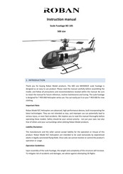 Roban BO 105 Instruction Manual