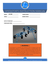 Grizzly 143 000 Operator's Instruction Manual