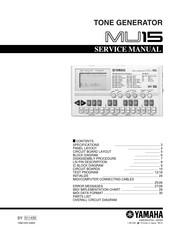 Yamaha MU15 Service Manual