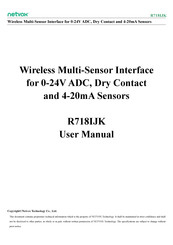 netvox R718IJK User Manual