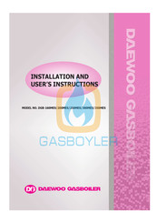 Daewoo Gasboiler DGB-160MES Installation And User Instructions Manual