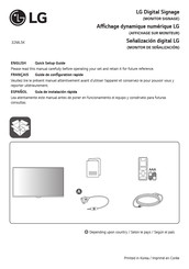 LG 32ML5K Quick Setup Manual