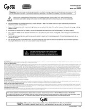 Grote 79233 Installation Manual