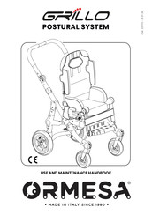 Ormesa GRILLO POSTURAL SYSTEM Use And Maintenance Handbook