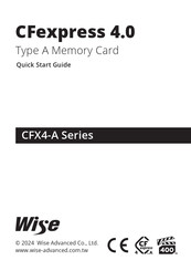 Wise CFexpress 4.0 Quick Start Manual