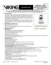 Viking 12294FB Technical Data Manual