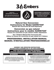3 Embers GAS9675AF Professional Installation Manual