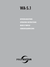 Protector WA-5.1 Operating Instructions Manual