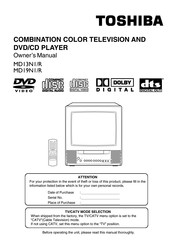 Toshiba MDI3NI/R Owner's Manual