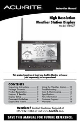 ACU-RITE 06027 Instruction Manual