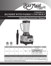 Winco Bar Maid XLB-1000 Instruction Manual