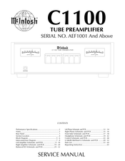 McIntosh AEF1001 Service Manual