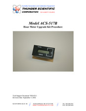 Thunder Scientific ACS-517B Manual