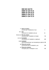 Indesit XBM 181 GH TC S Instructions For Installation And Use Manual