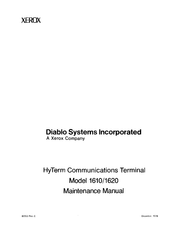 Xerox Diablo 1610 Maintenance Manual