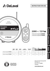DeLaval E30BMRC Instructions For Use Manual