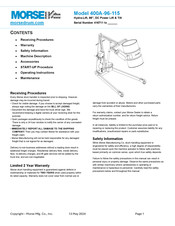 Morse 400A-96-115 Manual