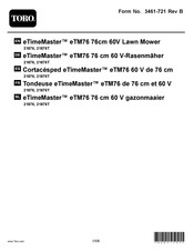 Toro eTimeMaster eTM76 Manual