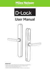 Miles Nelson D-Lock User Manual