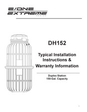 E-one Extreme DH152 Typical Installation Instructions & Warranty Information