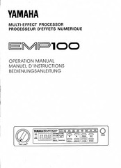 Yamaha EMP100 Operation Manual