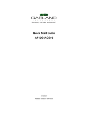 Garland AF10G4ACEv2 Quick Start Manual