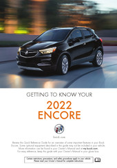 Buick Encore 2022 Getting To Know Manual