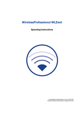 RP Technik WirelessProfessional WLZent Operating Instructions Manual
