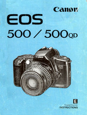 Canon EOS 500 QD Instructions Manual