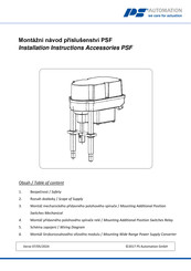PS Automation PSF Installation Instructions