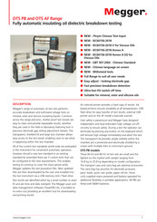Megger OTS PB Series Quick Start Manual
