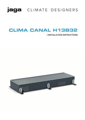 Jaga CLIMA CANAL H13B32 Installation Instructions Manual