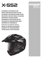 Nolan ULTRA CARBON X-552 Safety And Instructions For Use