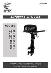 Mitek 2.6 hp Operation And Maintenance Manual
