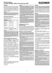 EUCHNER CMS-R-AZC-SC Operating Instructions Manual