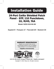 Tripp Lite N252-024-6A-SH Installation Manual